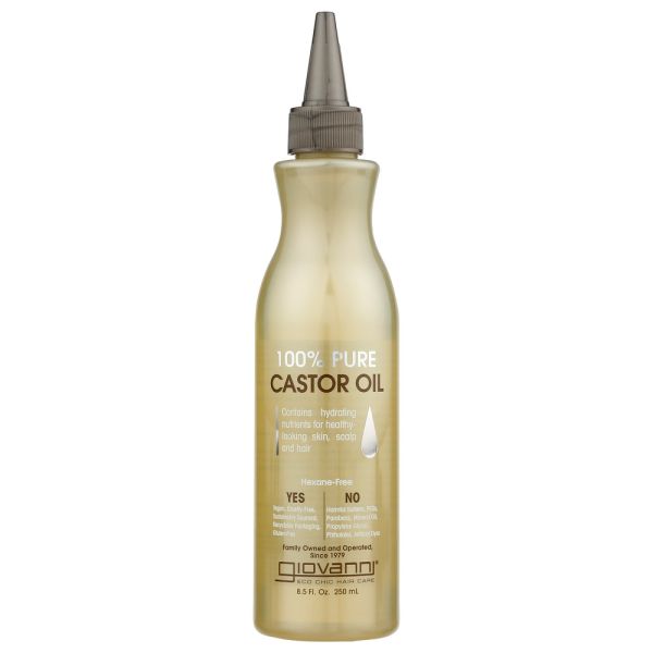 GIOVANNI COSMETICS: Pure Smoothing Castor Oil, 8.5 oz