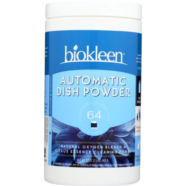 BIO KLEEN: Automatic Dish Powder With Natural Oxygen Bleach, 32 oz