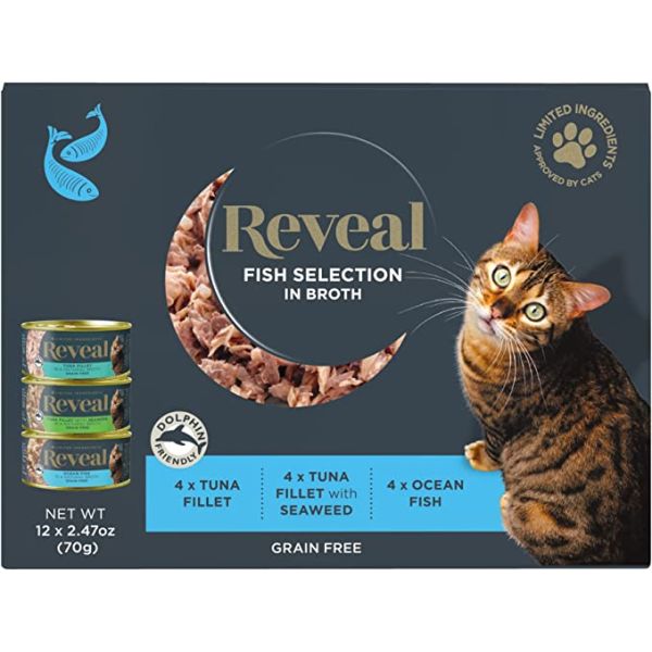 REVEAL: Fish Selection Mp Cat Can, 12 pk