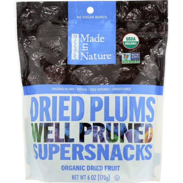 MADE IN NATURE: Organic Tree Ripened Plums, 6 oz