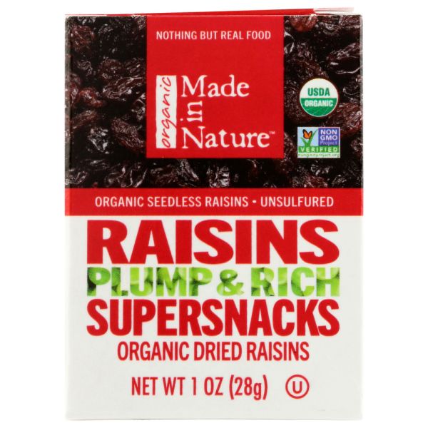 MADE IN NATURE: Raisins Thompson 6pack, 6 oz