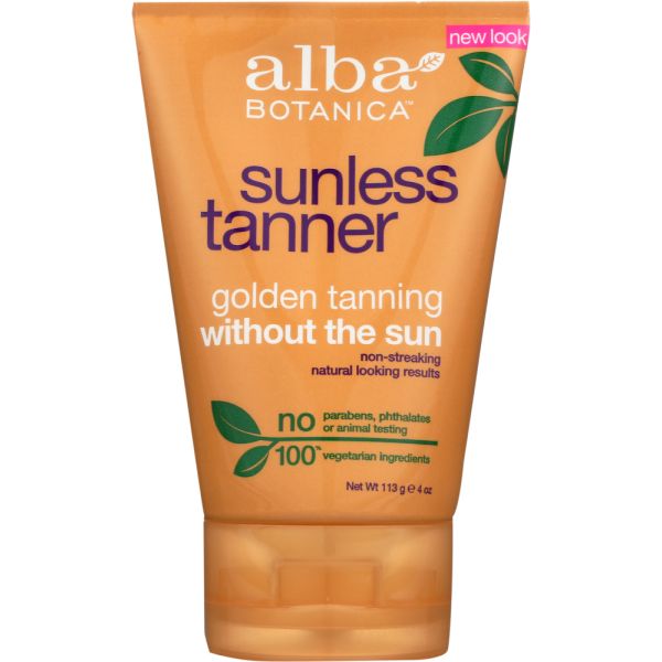 ALBA BOTANICA: Natural Very Emollient Sunless Tanning Lotion, 4 oz