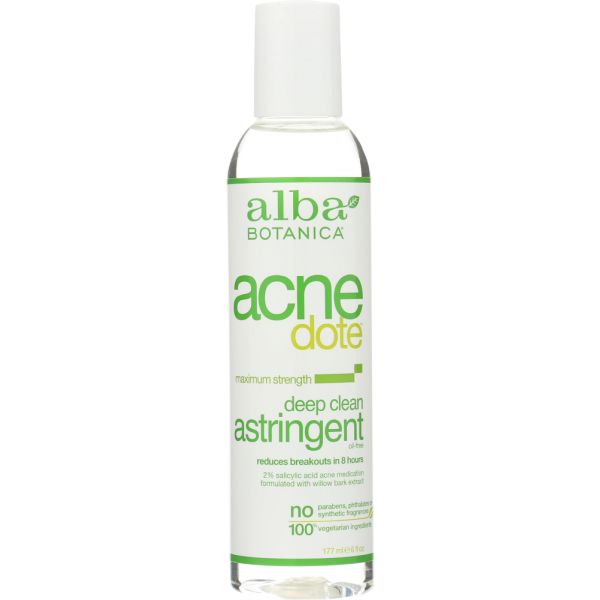 ALBA BOTANICA: Natural Acne Dote Deep Clean Astringent Oil-Free, 6 oz