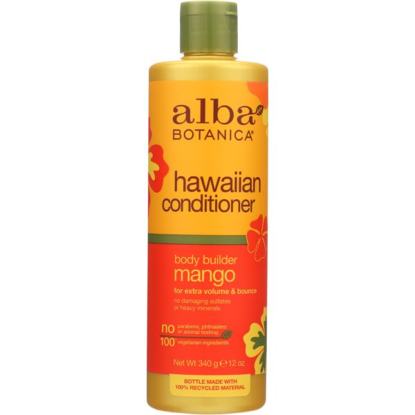 ALBA BOTANICA: Natural Hawaiian Conditioner Body Builder Mango, 12 oz