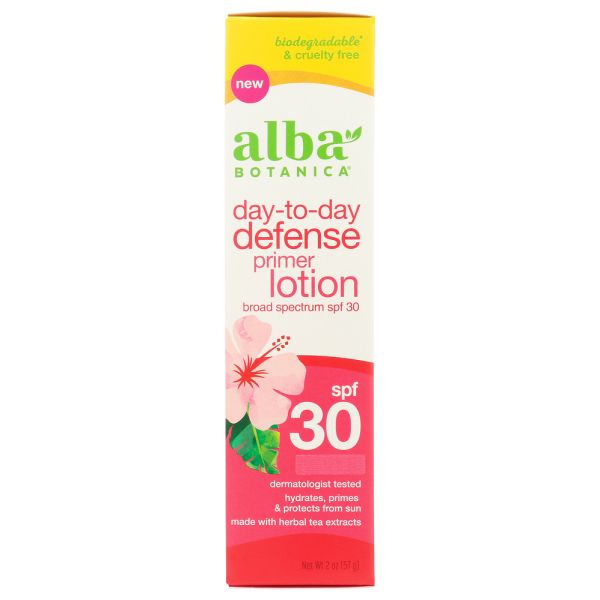 ALBA BOTANICA: Day To Day Defense Oil Free Primer Lotion SPF 30, 2 oz