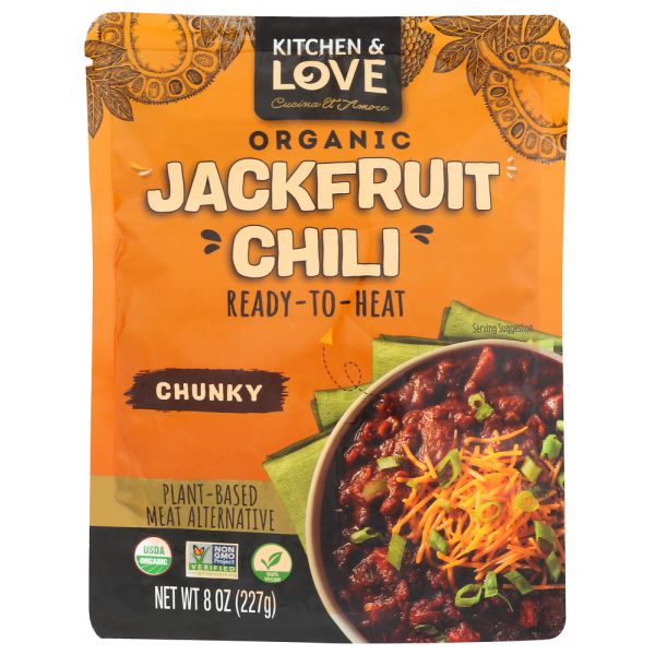 KITCHEN AND LOVE: Chunky Organic Jackfruit Chili, 8 oz