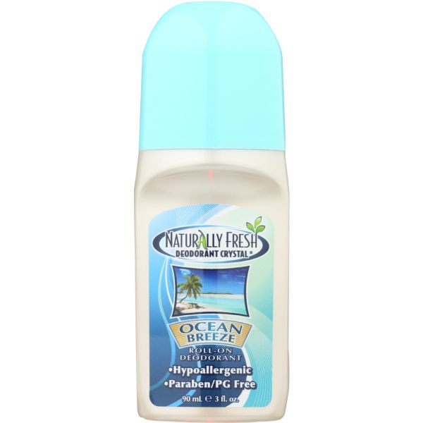 NATURALLY FRESH: Deodorant Crystal Roll-On Ocean Breeze, 3 oz