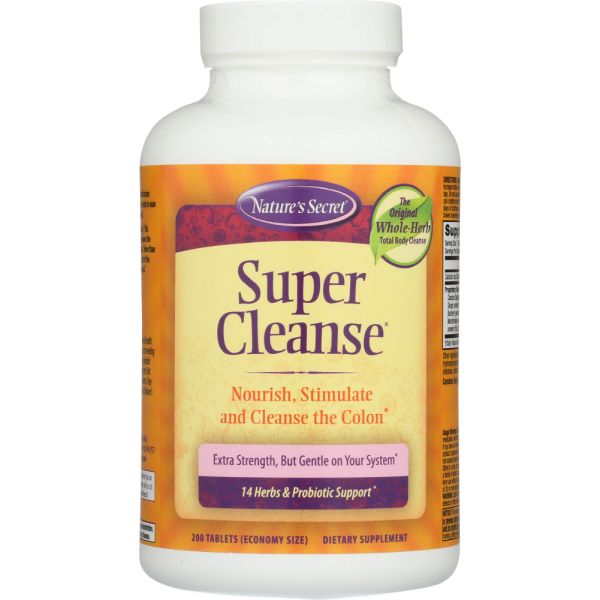 NATURE'S SECRET: Super Cleanse, 200 Tablets