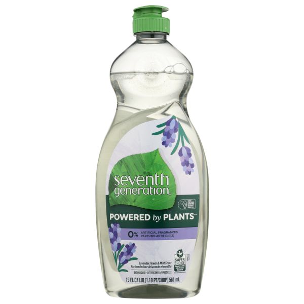 SEVENTH GENERATION: Dish Liquid Lavender Flower and Mint Scent, 19 fo