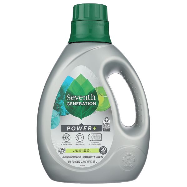 SEVENTH GENERATION: Liquid Laundry Power Clean Scent, 87.5 FO