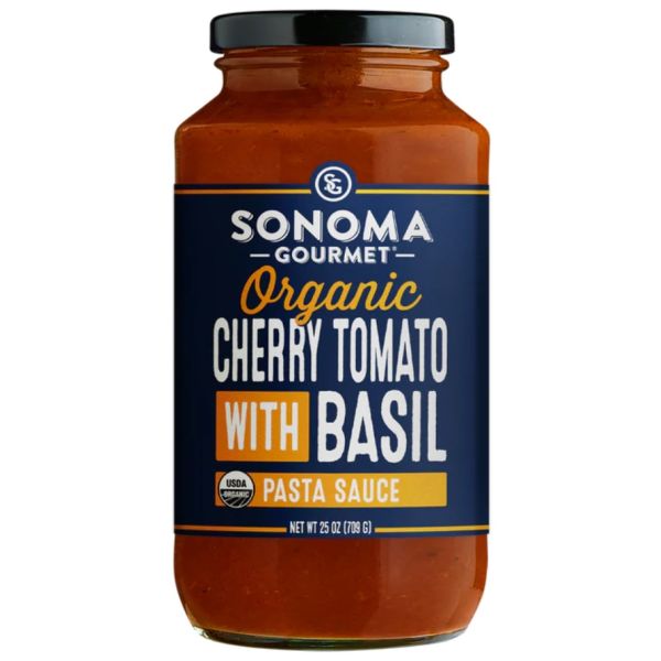 SONOMA GOURMET: Sauce Pasta Cherry Tomato Basil, 25 oz