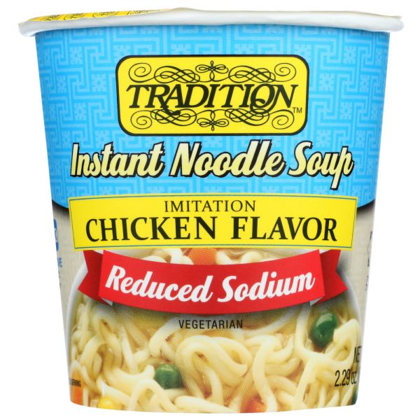 TRADITION: Chicken Instant Noodle Soup Reduced Sodium, 2.29 oz