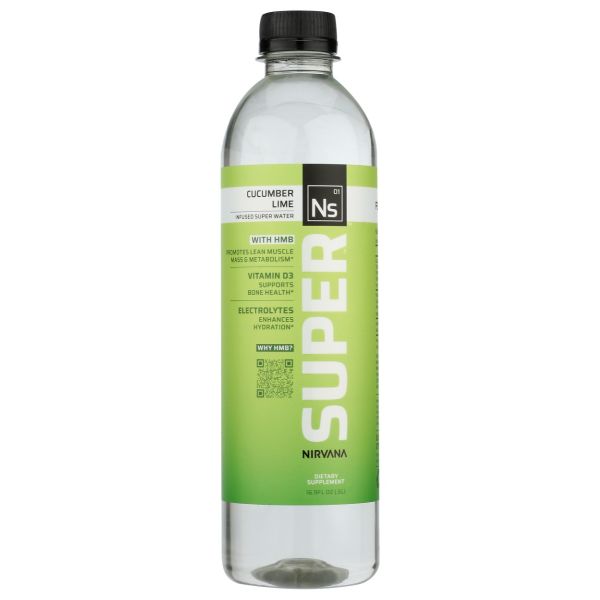 NIRVANA SUPER: Water Rtd Cucumber Lime, 16.9 fo