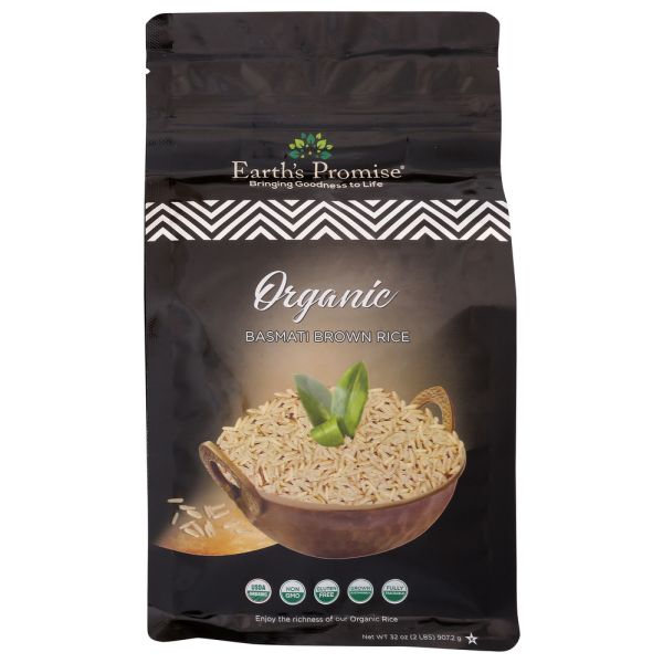 EARTH'S PROMISE: Organic Basmati Brown Rice, 2 lb