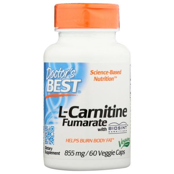 DOCTORS BEST: L-Carnitine Fumarate 500M, 60 vc