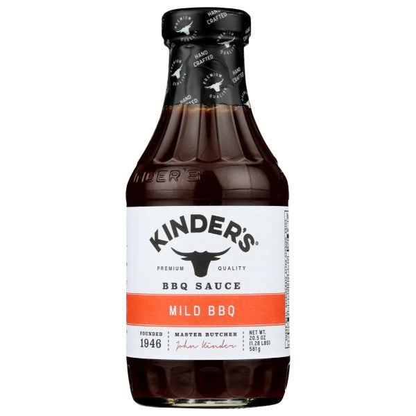 KINDERS: Mild BBQ Sauce, 20.5 oz