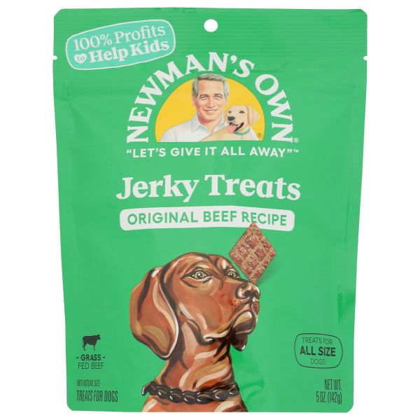 NEWMANS OWN ORGANIC: Dog Treat Beef Jerky Original, 5 oz