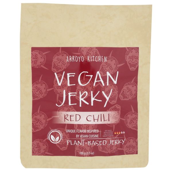 ARROYO KITCHEN: Jerky Plnt Bsd Red Chili, 3.5 OZ