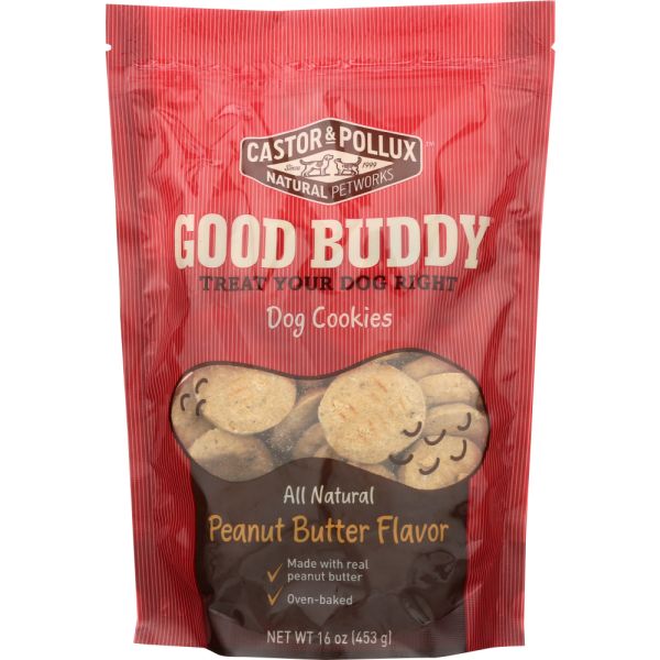 CASTOR & POLLUX: Dog Cookies Peanut Butter Flavor, 16 oz