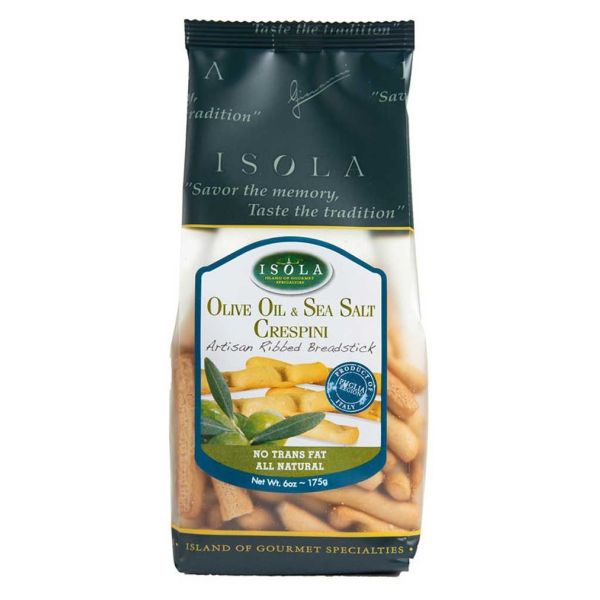 ISOLA: Olive Oil & Sea Salt Crespini, 175 gm