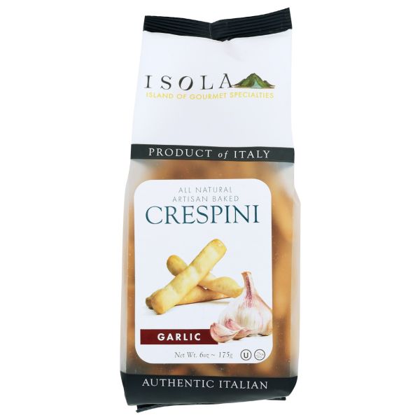 ISOLA: Garlic & Sea Salt Crespini, 175 gm