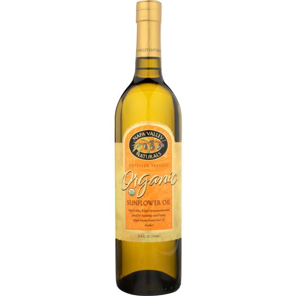 NAPA VALLEY NATURALS: Organic Sunflower Oil, 25.4 oz