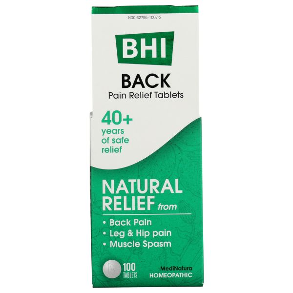 BHI: Back Pain Relief, 100 tb