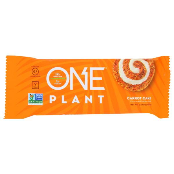 ONEBAR: Bar Plnt Bsd Carrot Cake, 45 gm