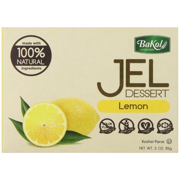 BAKOL: Jel Dessert Lemon All Natural, 3 oz