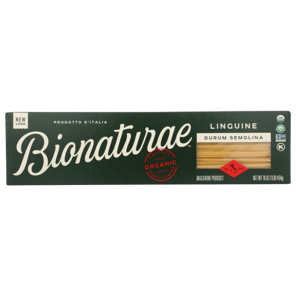 BIONATURAE: Organic Durum Semolina Linguine Pasta, 16 oz