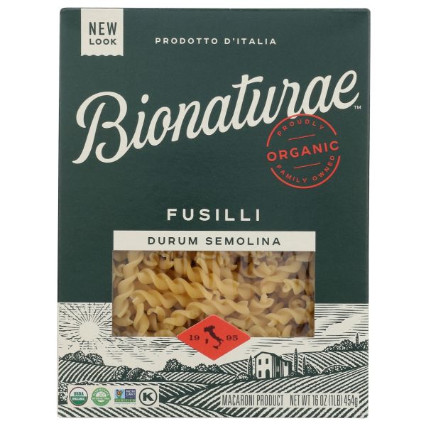 BIONATURAE: Organic Fusilli Pasta, 16 oz