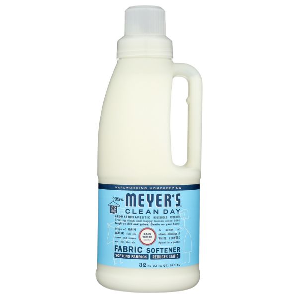 MRS MEYERS CLEAN DAY: Fabric Sftnr Rainwater, 32 OZ