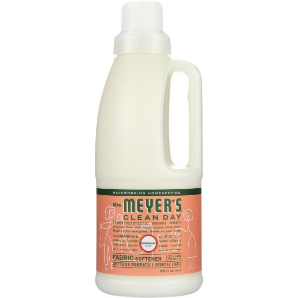 MRS. MEYER'S: Clean Day Fabric Softener Geranium Scent, 32 oz