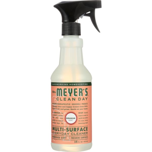 MRS MEYERS CLEAN DAY: Multi Clnr Geranium, 16 OZ