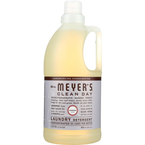 MRS MEYERS CLEAN DAY: Laundry Detergent Lavender Scent, 64 oz