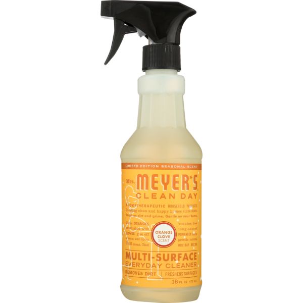 MRS MEYERS CLEAN DAY: Clnr Mltsrfce Hol Orge Cl, 16 oz