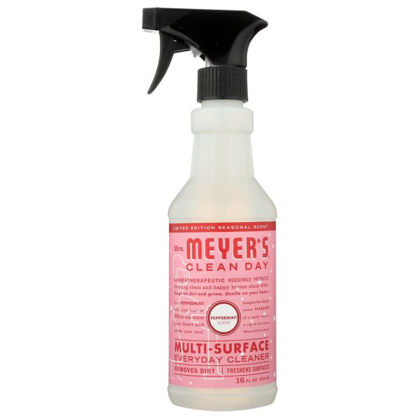 MRS MEYERS CLEAN DAY: Clnr Mltsrfce Hol Peprmnt, 16 oz