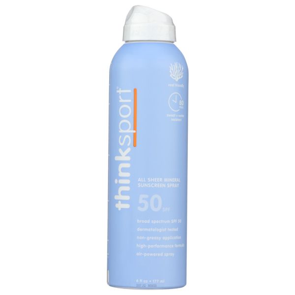 THINK: Spray Spf50 Clr Zinc, 6 FO