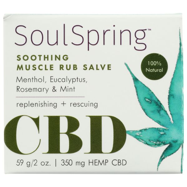 SOULSPRING: Salve Muscle Rub Cbd350mg, 2 oz