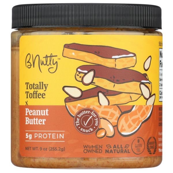 B NUTTY: Peanut Butter Totally Toffee, 8 oz