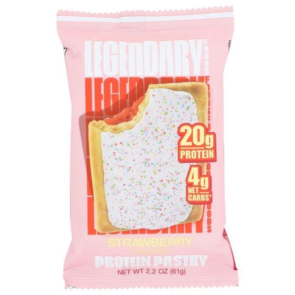 LEGENDARY FOODS: Strawberry Protein Pastry, 2.2 oz