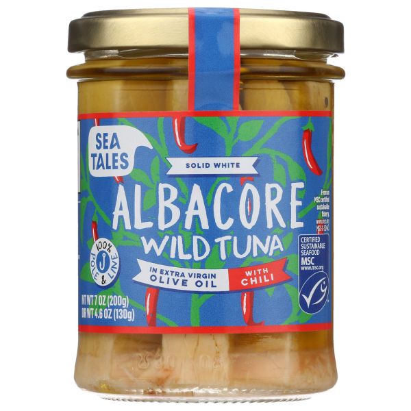 SEA TALES: Tuna Albacore Evoo Chli, 7 oz