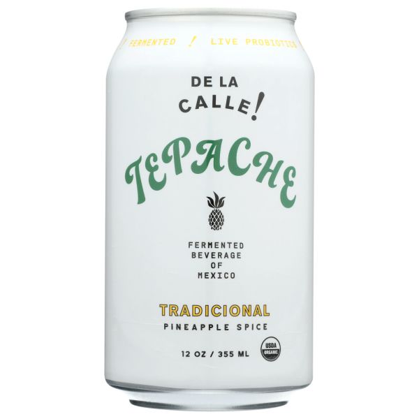 DE LA CALLE: Tepache Trad Pinap Spce, 12 oz