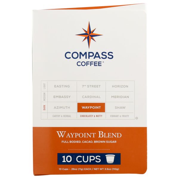 COMPASS COFFEE: Waypoint Blend K Cup Coffee, 3.9 oz