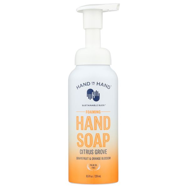 HAND IN HAND: Citrus Grove Foaming Hand Soap, 8.5 fo