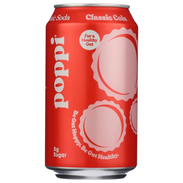 POPPI: Classic Cola Prebiotic Soda, 12 fo