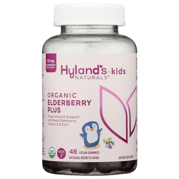 HYLAND: Kids Organic Elderberry Plus Gummies, 48 pc