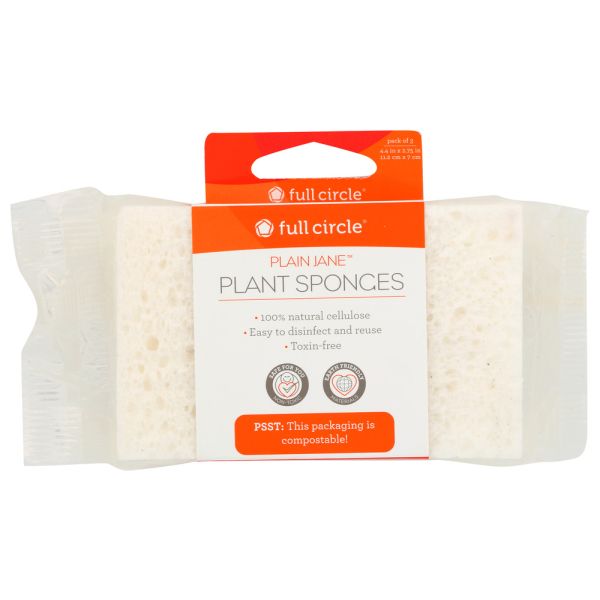 FULL CIRCLE HOME: Plastic Free Plant Sponges, 3 ea