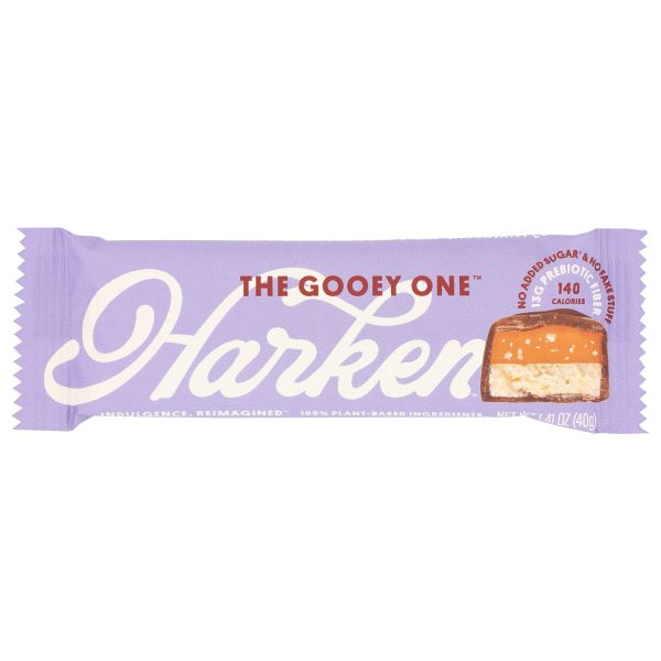 HARKEN: The Gooey One Dates Salted Caramel Nougat Bar, 1.41 oz