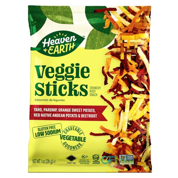 HEAVEN AND EARTH: Veggie Sticks Mix, 1 oz